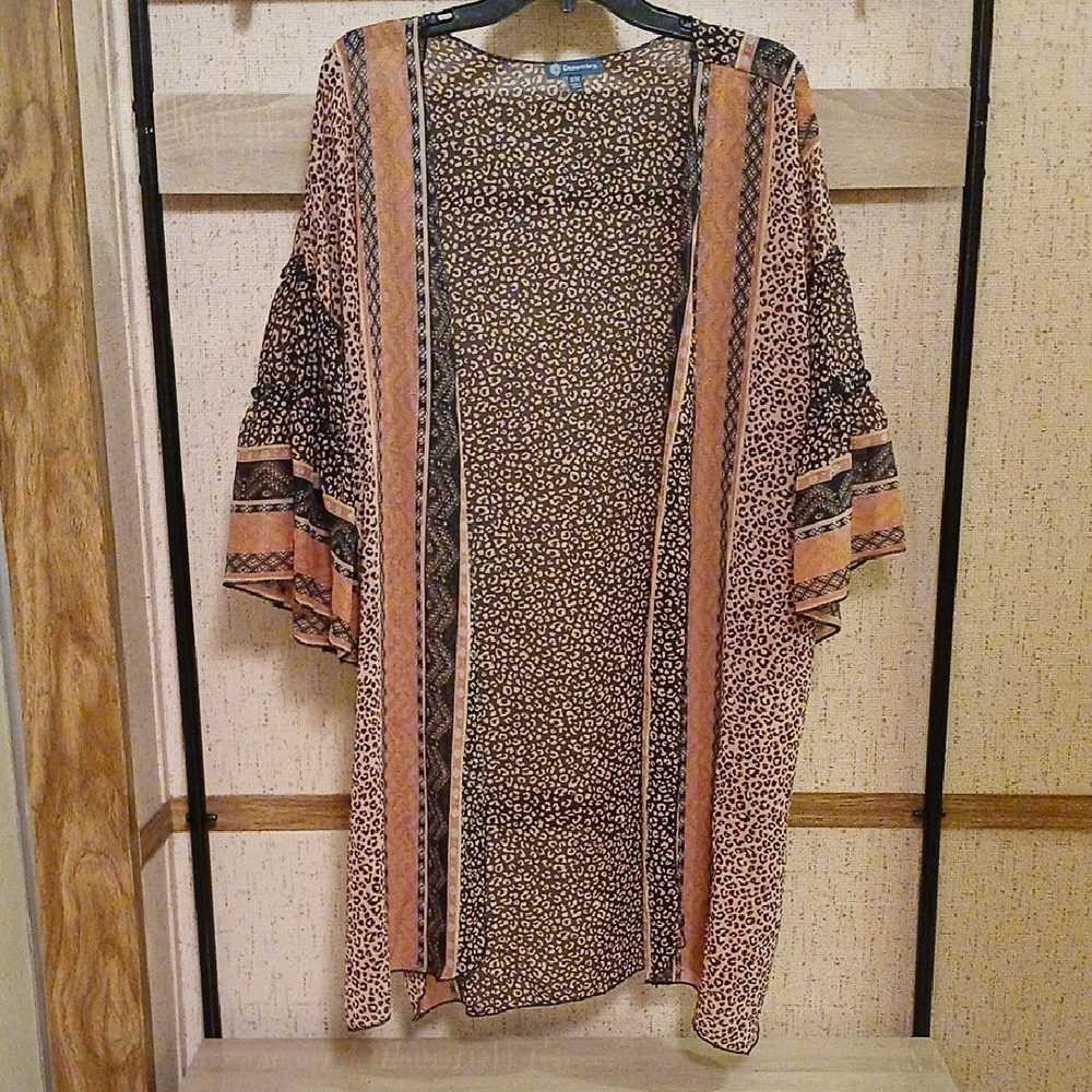 Democracy Animal Print Kimono Jacket